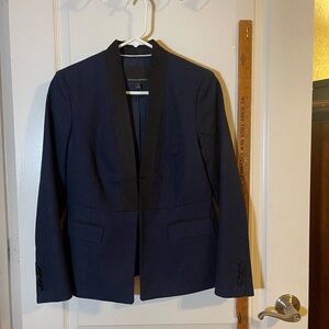 Banana Republic Dark Navy Jacket with Black Trim